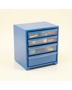 Clay Crossing Small-Parts Storage Drawer Cabinet - Blue (synthetic illustration; no displayed measurements)