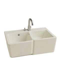 Double Basin 30 '' L X 22 '' W Farmhouse/Apron Kitchen Sink