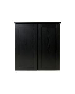 Holly Brook Wall-Mounted Laundry Cabinet - Black (synthetic illustration; no displayed measurements)