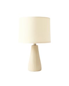 Juniper Bluff Table Lamp With A Plain Fabric Shade - Ivory