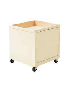 Lake Bend Empty Rolling Workshop Cart - Cream