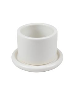 Holly Canyon Empty Candle Holder - White (synthetic illustration; no displayed measurements)