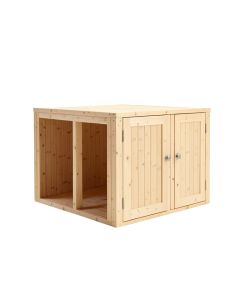 Pine Branch Empty Furniture-Style Litter Enclosure - Beige