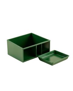 Elm Bend Empty Coffee-Station Organizer - Green (synthetic illustration; no displayed measurements)