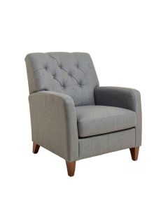 Ambry Tufted Linen Upholstered Parsons Chair In Gray (synthetic illustration; no displayed measurements)