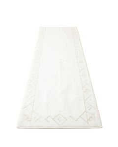 Dawn Bend Narrow Runner Rug - White