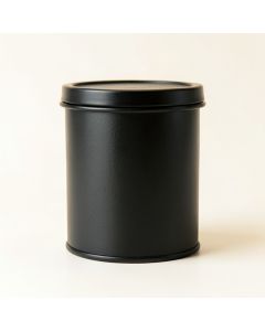 Linden Arc Storage Canister With Lid - Black (synthetic illustration; no displayed measurements)