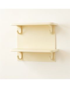 Shore Canyon Wall-Mounted Entryway Organizer Shelf - Cream (synthetic illustration; no displayed measurements)