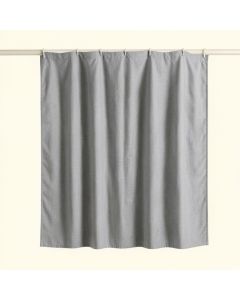 Vale Branch Shower Curtain Hanging Flat From A Plain Rod - Gray (synthetic illustration; no displayed measurements)