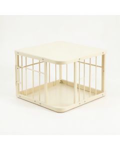 Linden Dale Empty Furniture-Style Pet Crate - Cream (synthetic illustration; no displayed measurements)