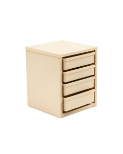 Shore Brook Small-Parts Storage Drawer Cabinet - Beige