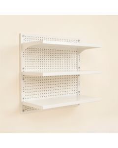 Rowan Dale Empty Wall-Mounted Tool Organizer Panel - White (synthetic illustration; no displayed measurements)