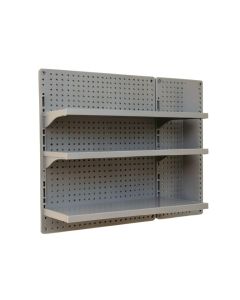 Elm Branch Empty Wall-Mounted Tool Organizer Panel - Gray (synthetic illustration; no displayed measurements)