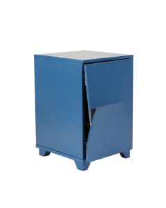 Birch Crossing Freestanding Pull-Out Hamper Cabinet - Blue