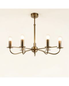Dycus 6 - Light Sputnik Modern Linear Chandelier (synthetic illustration; no displayed measurements)