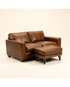 Eward 111 '' Wide Leather Match Reversible Sofa & Chaise (synthetic illustration; no displayed measurements)