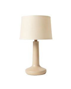 Wren Canyon Table Lamp With A Plain Fabric Shade - Beige