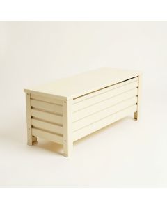 Cliff Dell Narrow Outdoor Storage Bench - Cream (synthetic illustration; no displayed measurements)