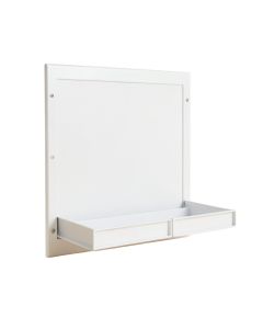 Stone Crest Empty Wall-Mounted Tool Organizer Panel - White (synthetic illustration; no displayed measurements)