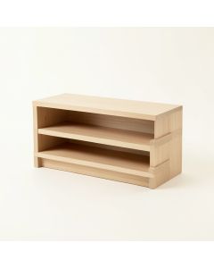 Ash Branch Low Bookcase - Beige (synthetic illustration; no displayed measurements)