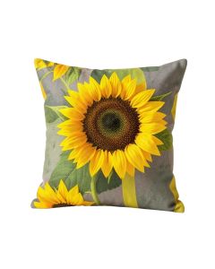Sunflower Ribbon Indoor/Outdoor Throw Pillow