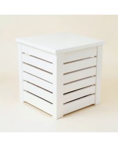 Harbor Bluff Closed Garden Compost Bin - White (synthetic illustration; no displayed measurements)
