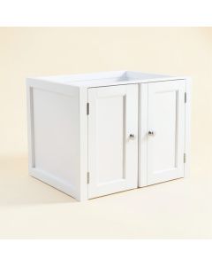 Rowan Arc Empty Furniture-Style Litter Enclosure (synthetic illustration; no displayed measurements)