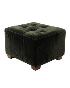 Broughton 34.5 '' Velvet Tufted Square Cocktail Ottoman (synthetic illustration; no displayed measurements)