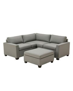 Fitchner 131 '' Wide Reversible Corner Sectional With Ottoman