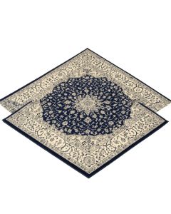 Katie Oriental Cream/Navy Area Rug