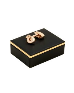 Rose Gold Plated Cufflinks Box