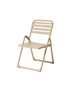 Oak Branch Folding Outdoor Chair - Beige (synthetic illustration; no displayed measurements)