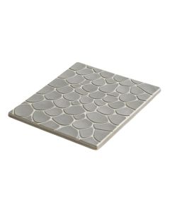 Fan Fish Scale Glazed 3 '' X 4 '' Ceramic Mosaic Tile
