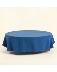 Ash Bridge Flat Bed Sheet - Blue (synthetic illustration; no displayed measurements)
