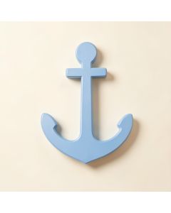 White/Blue Anchor Wall Décor (synthetic illustration; no displayed measurements)