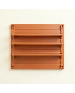 Fern Crossing Empty Wall-Mounted Tool Organizer Panel - Terracotta (synthetic illustration; no displayed measurements)