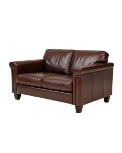Lasley 89 '' Genuine Leather Tuxedo Arm Sofa (synthetic illustration; no displayed measurements)