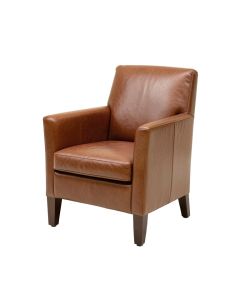 Rose Genuine Leather Upholstered Dining Chair