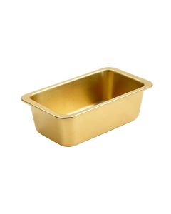 Home Basic Aurelia Non-Stick 11 ” X 3 ” Carbon Steel Loaf Pan , Gold