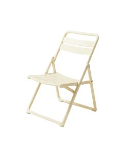 Sage Crossing Folding Outdoor Chair - Cream (synthetic illustration; no displayed measurements)