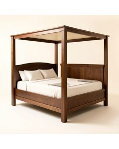 Anzio Four Poster Bed (synthetic illustration; no displayed measurements)
