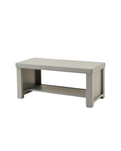 Clay Canyon Narrow Outdoor Storage Bench - Gray (synthetic illustration; no displayed measurements)
