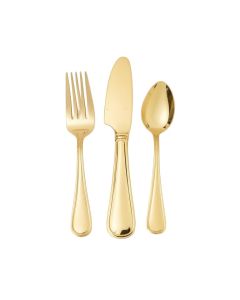 Wessels Gold Plated 45 Piece Flatware Set , Service For 8