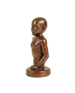 Ebonie Meditation Artisan Crafted Wood Sculpture