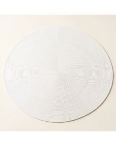 Cedar Crest Round Area Rug - White (synthetic illustration; no displayed measurements)