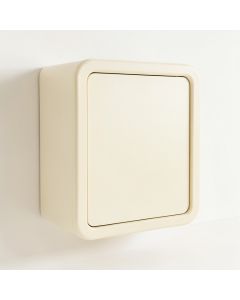 Cedar Dell Wall-Mounted Laundry Cabinet - Cream (synthetic illustration; no displayed measurements)