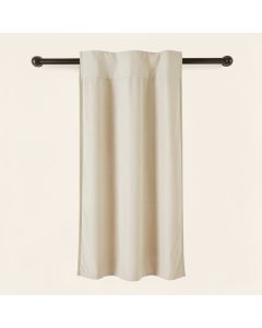 Abstract Semi-Sheer Rod Pocket Single Curtain Panel (synthetic illustration; no displayed measurements)