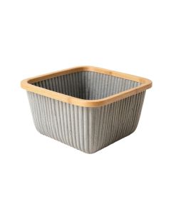Meadow Brook Empty Storage Basket - Gray