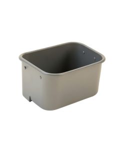 Briar Bend Empty Railing Planter With Integral Brackets - Gray