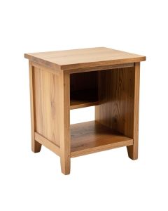 Massie Solid Wood End Table With Storage (synthetic illustration; no displayed measurements)